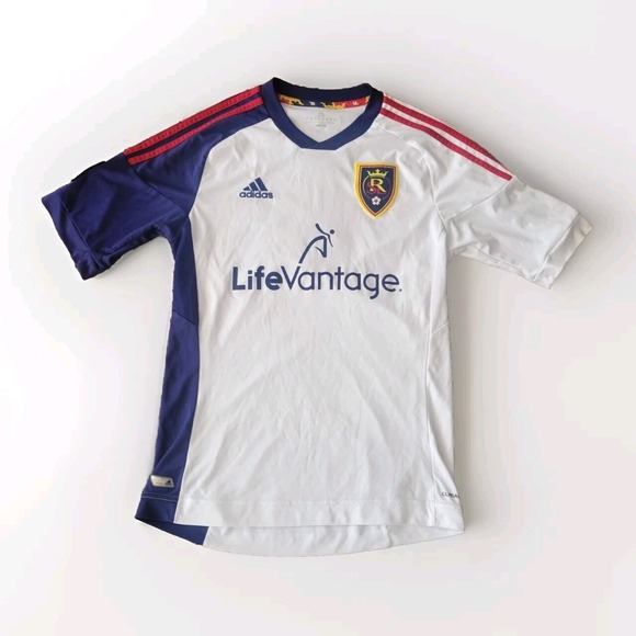 adidas Other - Adidas MLS  White Real Salt Lake LifeVantage Soccer Jersey Men's Size S 2013 VTG